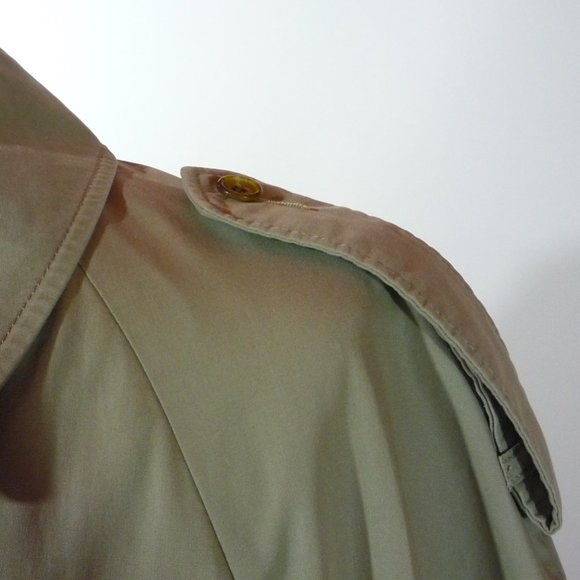 AQUASCUTUM Mens Trench Coat 38 short Aqua 5 Water - Picture 7 of 9